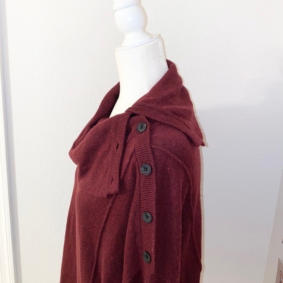 NWT SPLENDID Soft Burgundy Wool Blend Sweater - Picture 3 of 7